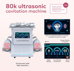 LANMEIREN Home Use Beauty Equipment EMS 6 in 1 80K Slimming Machine Weight Loss for Beauty Equipment Cellulite Reduction Machine