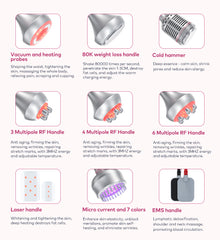 LANMEIREN 80K 9 in 1 Laser Cavitation Body Slimming Machine Vacuum Weight Loss Device Radiofrequency Wrinkle Removal for Face, Neck, Arm, Body and Leg