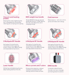 LANMEIREN 9 in 1 EMS 80K Cavitation body slimming device Radio Frequency Face Lifting, Weight Loss at Home or Beauty Salon SPA