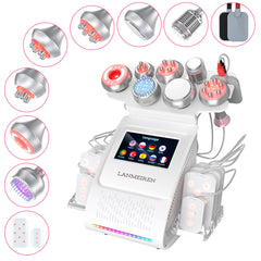 LANMEIREN 80K 9 in 1 Laser Cavitation Body Slimming Machine Vacuum Weight Loss Device Radiofrequency Wrinkle Removal for Face, Neck, Arm, Body and Leg
