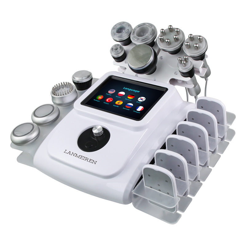 11 treatment modes of LANMEIREN RF cavitation slimming machine — fat burning, skin tightening, body contouring
