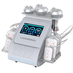 6-in-1 laser RF Ultrasonic cavitation, used for facial lifting and body slimming.