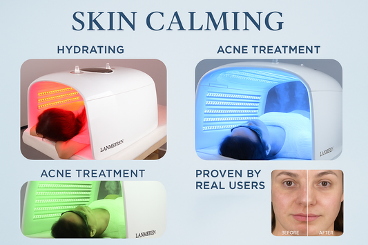 light therapy red light blue light IR light therapy acne treatment skin care