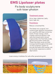 LANMEIREN 6in1 80k RF Ultrasonic Vacuum Cavitation System, for Fat Burning Body Slimming Sculpting, with EMS Pads