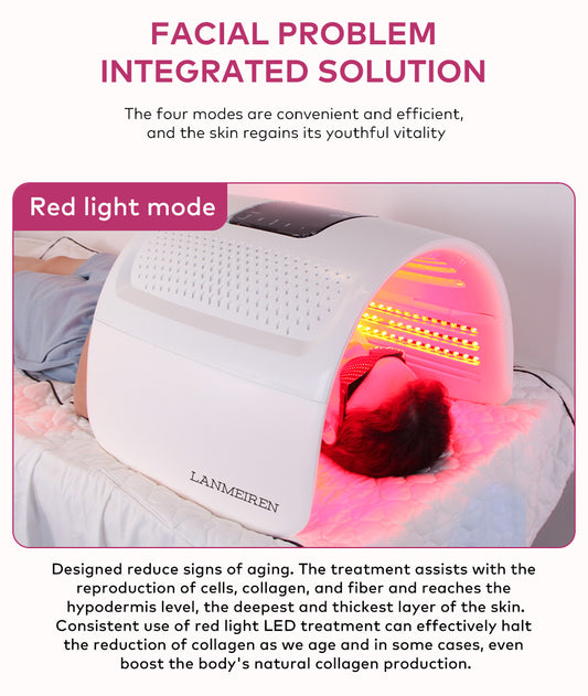 LANMEIREN Hot Sale LED PDT Machine Skin Care LED Light Therapy Machine PDT LED Skin Acne Treatment for Face, Neck, Arm, Leg, and Body