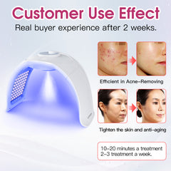 LANMEIREN Hottest PDT Red Light Far Infrared Acne Treatment Skin Care LED Light Therapy Machine PDT with Steam
