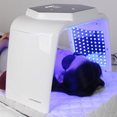 LANMEIREN 7 Color LED Light Therapy Skin Care Machine Red Light Therapy Wrinkle Removal Device LED Facial Mask Beauty Equipment with Steam