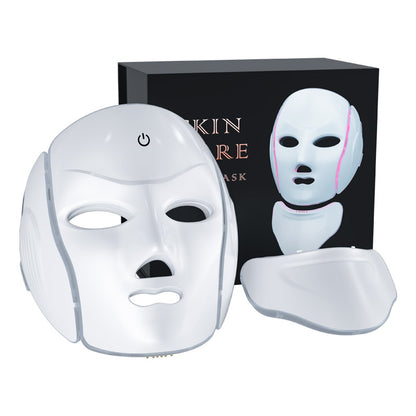 LANMEIREN 7 Color LED Face & Neck Mask Light Therapy Skincare Device for Home Use