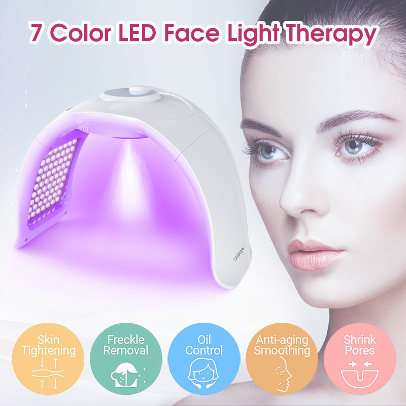 LANMEIREN Hottest PDT Red Light Far Infrared Acne Treatment Skin Care LED Light Therapy Machine PDT with Steam
