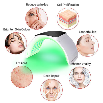 7 Color LED PDT Light Therapy Machine with Calcium Lamp | Salon & Home Use|LANMEIREN