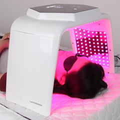 LANMEIREN 7 Color LED Light Therapy Skin Care Machine Red Light Therapy Wrinkle Removal Device LED Facial Mask Beauty Equipment with Steam