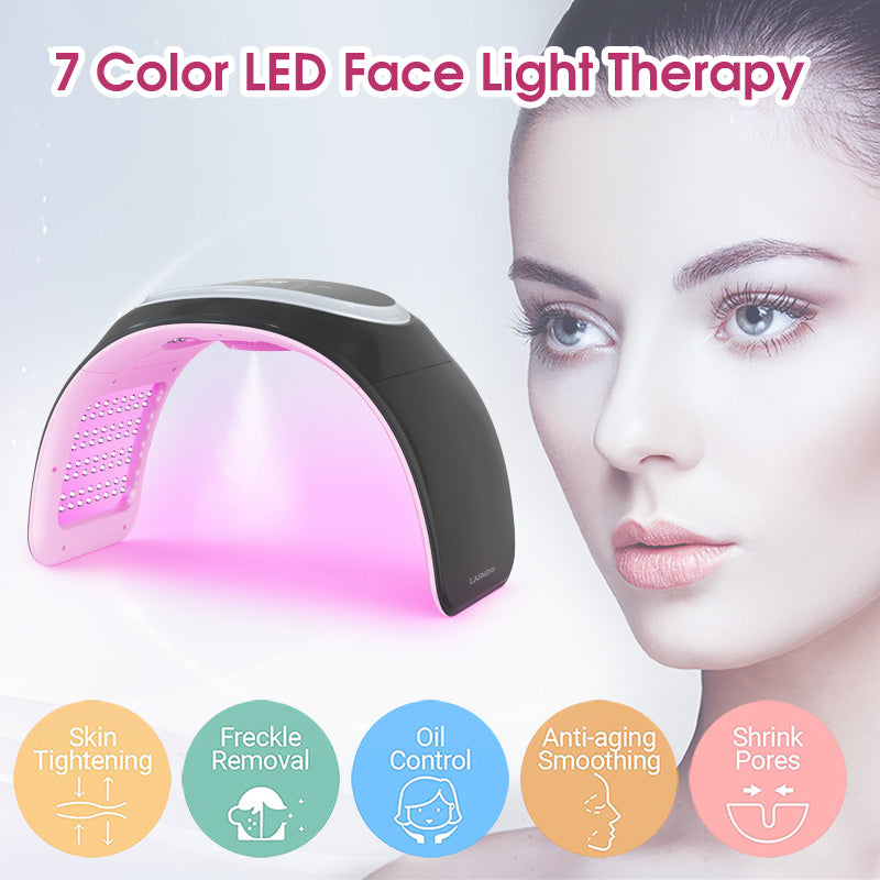 The Hottest LANMEIREN pdt red light UV Light Acne Treatment EMS and Steam Skin care led light therapy machine pdt