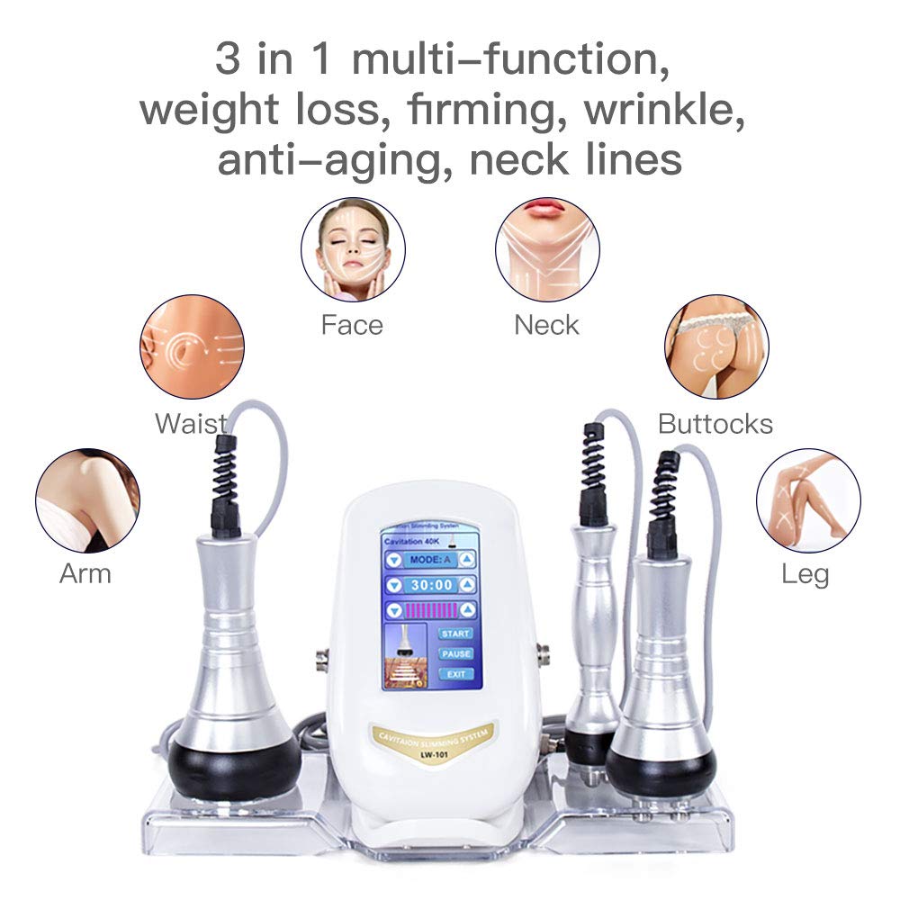 40K Cavitation Machine 3 in 1 Ultrasound Body Slimming USA Stock RF Skincare for Face,Arm,Leg,Waist and Body