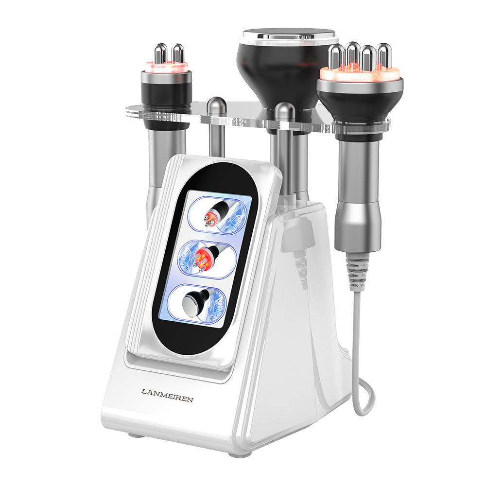 LANMEIREN 3 in 1 Ultrasonic Body Slimming System, 80K Cavitation Machine, Fat Burning Cellulite Body Massager