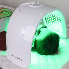 LANMEIREN Hottest PDT Red Light Far Infrared Acne Treatment Skin Care LED Light Therapy Machine PDT with Steam