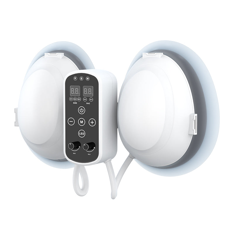 Pneumatic vibration breast massager for microcirculation and mammary gland metabolism