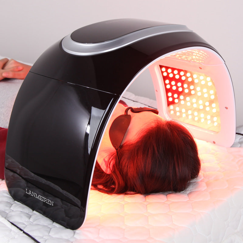 The Hottest LANMEIREN pdt red light UV Light Acne Treatment EMS and Steam Skin care led light therapy machine pdt