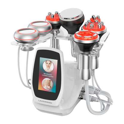 80K Ultrasonic Cavitation Machine 6 in 1 RF EMS Body Contouring & Fat Reduction for Face, Waist, Belly & Leg | LANMEIREN
