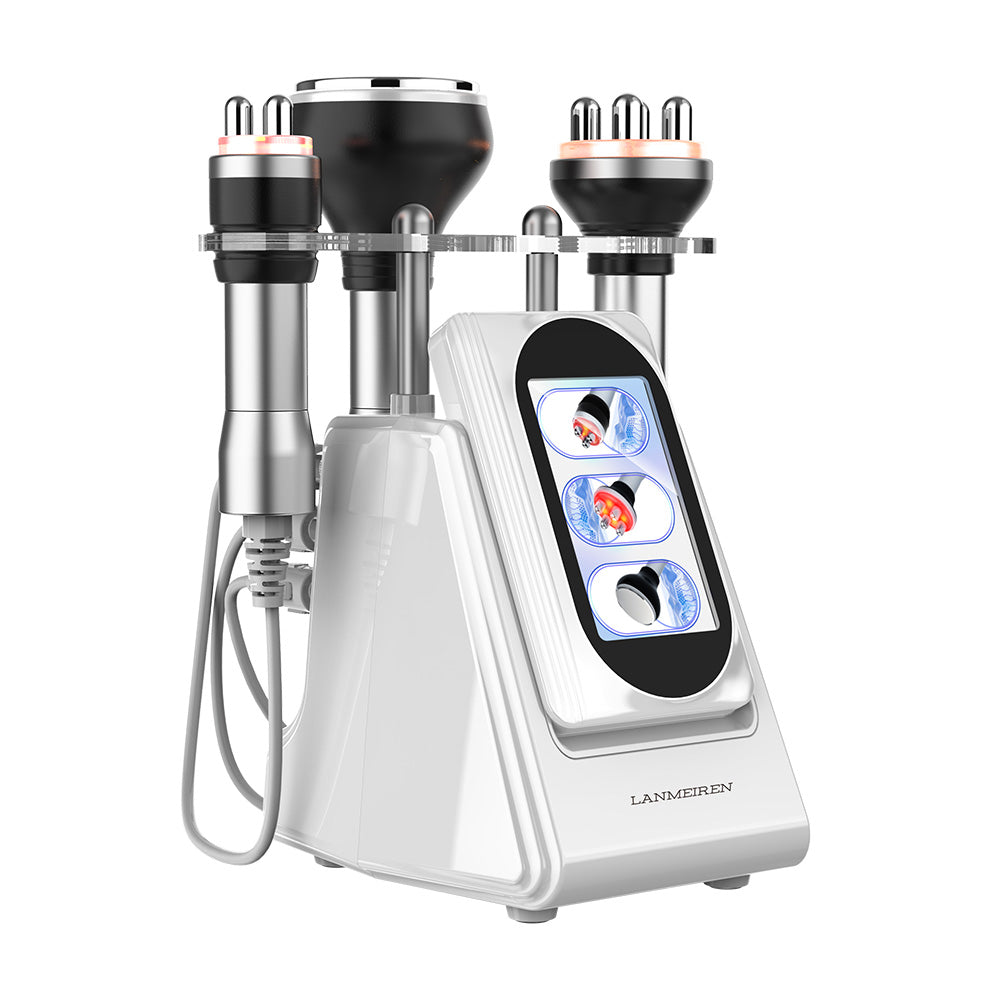 LANMEIREN 3 in 1 Ultrasonic Body Slimming System, 80K Cavitation Machine, Fat Burning Cellulite Body Massager