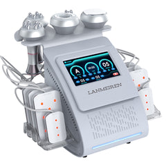 LANMEIREN 6 in 1 80K Laser Cavitation Vacuum Machine Body Slimming Device Radio Frequency Skin Care Face Lifting Cellulite Reduction Home & Beauty Salon for Full Body, Face, Neck, Waist, Leg