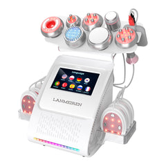 LANMEIREN 9 in 1 EMS 80K Cavitation body slimming device Radio Frequency Face Lifting, Weight Loss at Home or Beauty Salon SPA