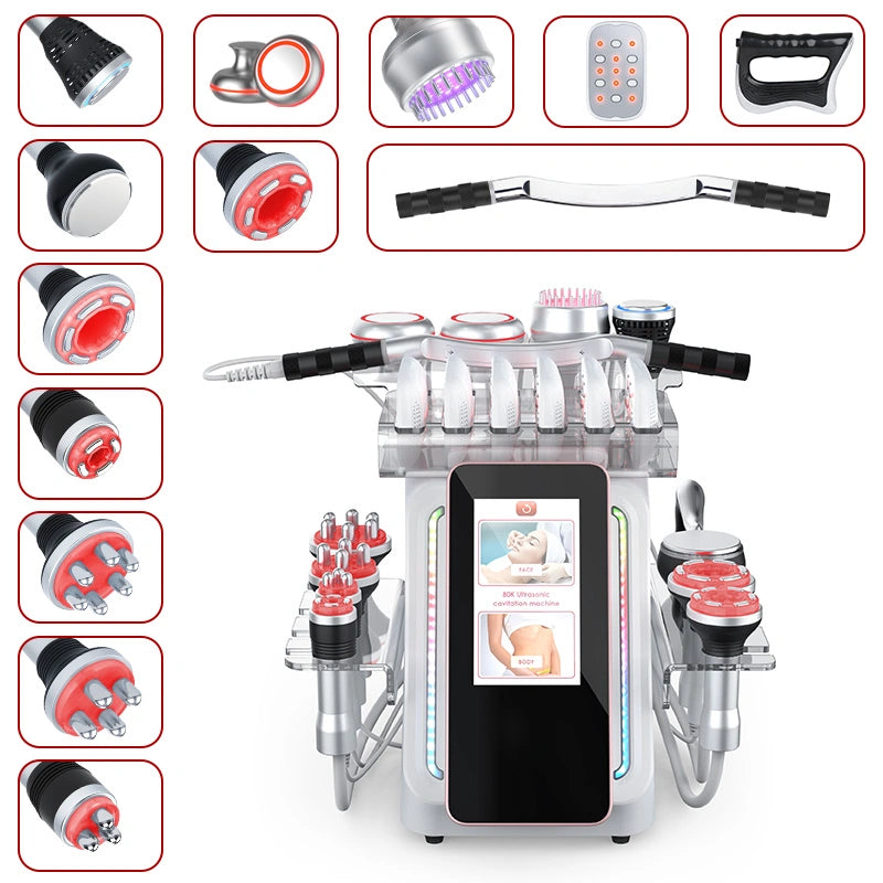 80K Ultrasonic Cavitation Machine | 13 in 1 Laser Body Slimming Beauty Device — LANMEIREN