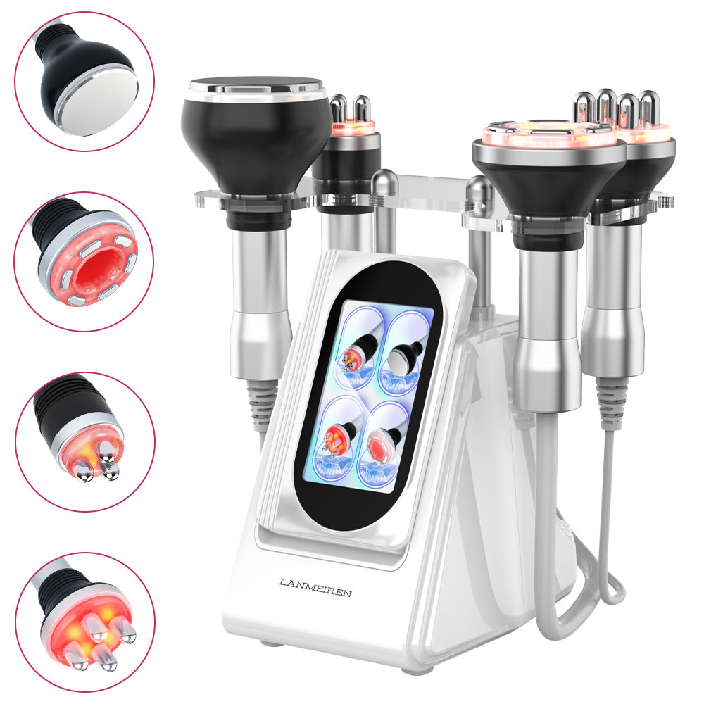 LANMEIREN 80K Cavitation Body Slimming Sculpting Device for Face, 4in1 Radio-frequency Vacuum Ultrasonic Machine, Arm, Waist, Belly, Leg