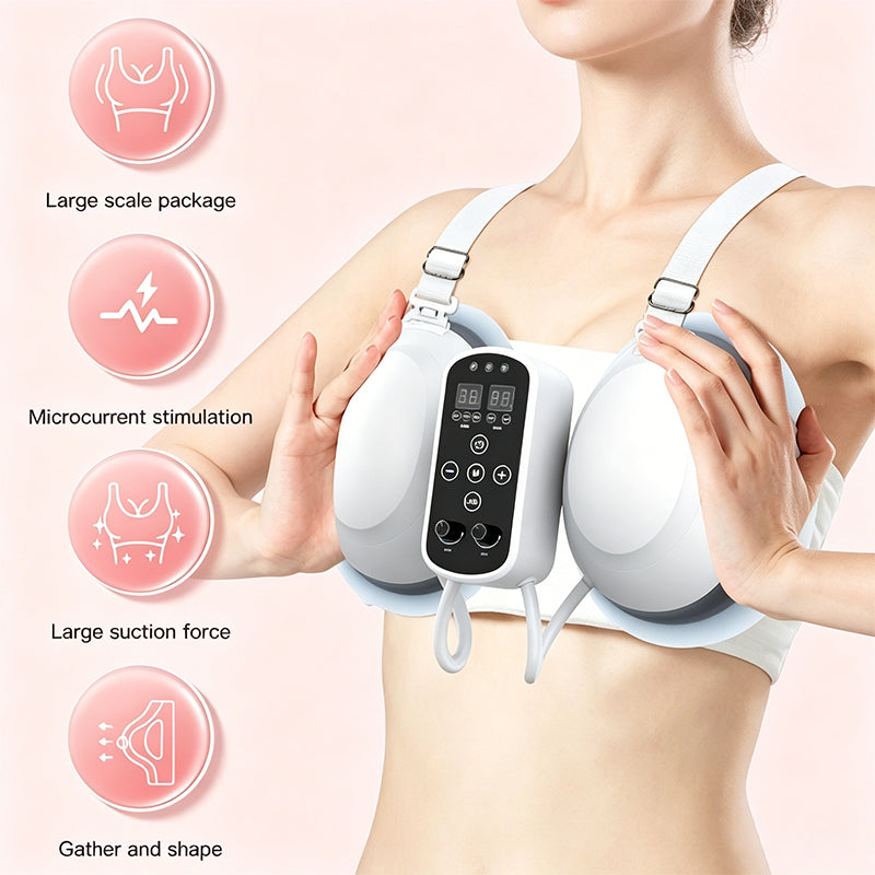 LANMEIREN electric breast massager for improved blood circulation and lymphatic drainage