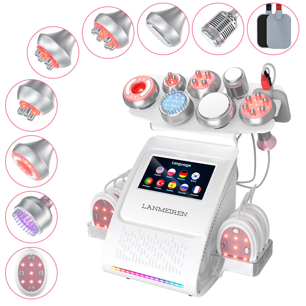 80K Cavitation 9 in 1 EMS RF Body Contouring & Facial Lifting Device for Home & Beauty Salon SPA | LANMEIREN