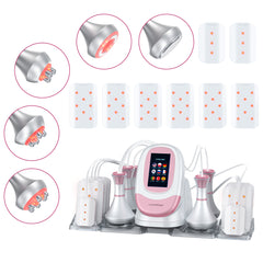 LANMEIREN 80K Cavitation Machine 6in1  Radiofrequency, with laser Pads, Ultrasonic Body Slimming System, Fat Burning Cellulite Body Massager