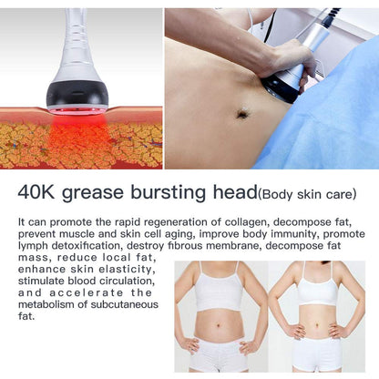 40K Cavitation Machine 3 in 1 Ultrasound Body Slimming USA Stock RF Skincare for Face,Arm,Leg,Waist and Body