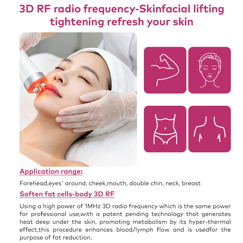 LANMEIREN 40K Cavitation Machine 3 in 1 Home Use RF Body Slimming