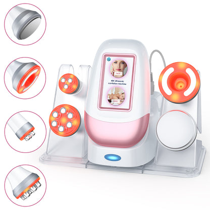LANMEIREN 40K Ultrasonic Cavitation 4 in 1 body contouring machine with RF skin tightening and vacuum suction heads