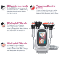 LANMEIREN 4in1 Radio-frequency Vacuum Ultrasonic 80K Cavitation Machine, Body Slimming Sculpting Device for Face, Arm, Waist, Belly, Leg