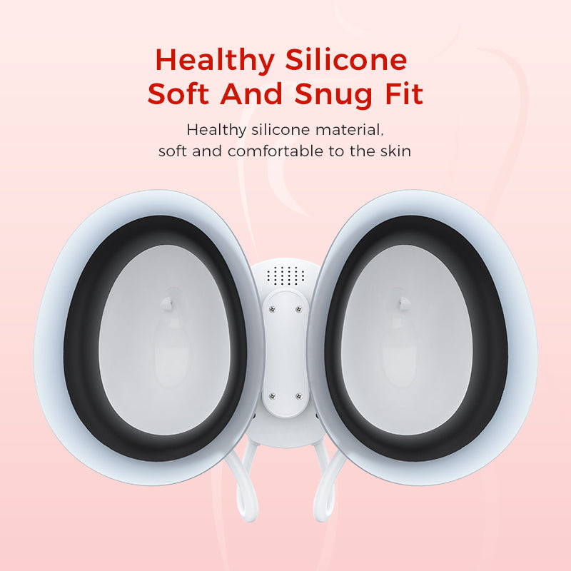 Pneumatic vibration breast massager for microcirculation and mammary gland metabolism