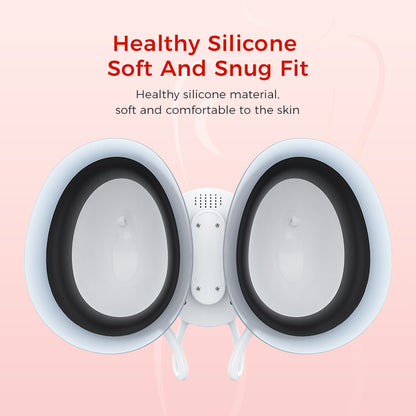 Pneumatic vibration breast massager for microcirculation and mammary gland metabolism