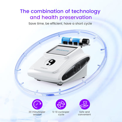 Shockwave therapy machine probe set for chronic pain and body contouring treatment