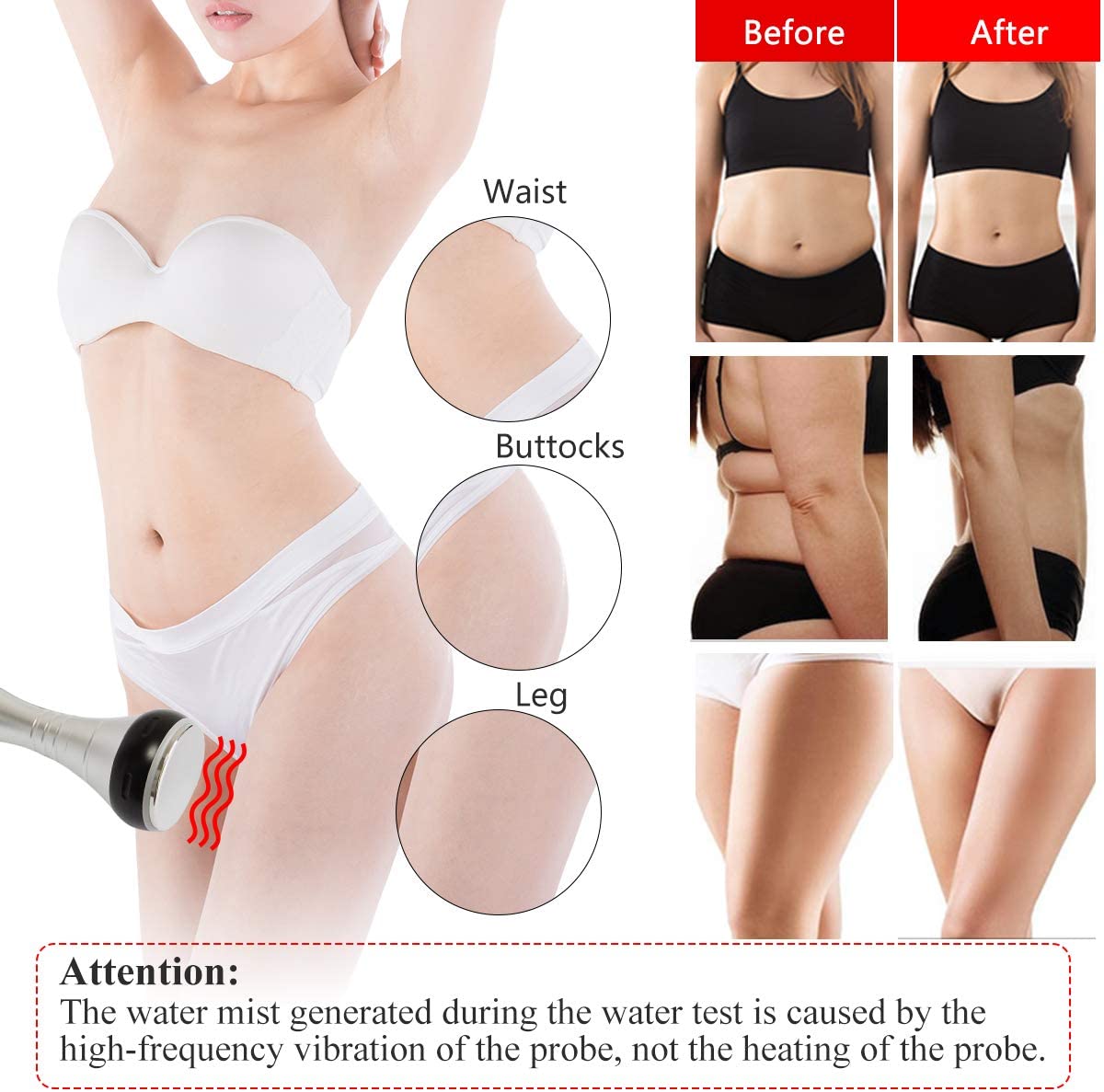 40K Cavitation Machine 3 in 1 Ultrasound Body Slimming USA Stock RF Skincare for Face,Arm,Leg,Waist and Body