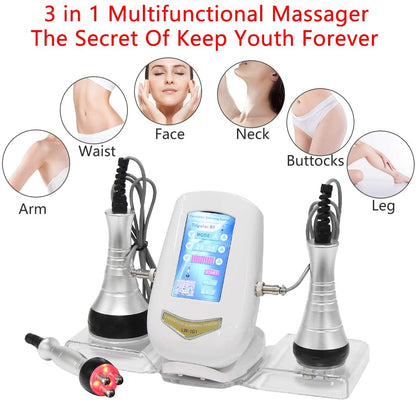 40K Cavitation Machine 3 in 1 Ultrasound Body Slimming USA Stock RF Skincare for Face,Arm,Leg,Waist and Body