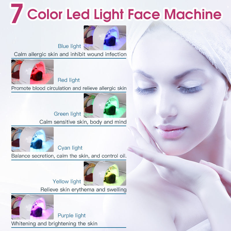 LANMEIREN Hottest PDT Red Light Far Infrared Acne Treatment Skin Care LED Light Therapy Machine PDT with Steam
