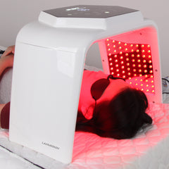 LANMEIREN 7 Color LED Light Therapy Skin Care Machine Red Light Therapy Wrinkle Removal Device LED Facial Mask Beauty Equipment with Steam