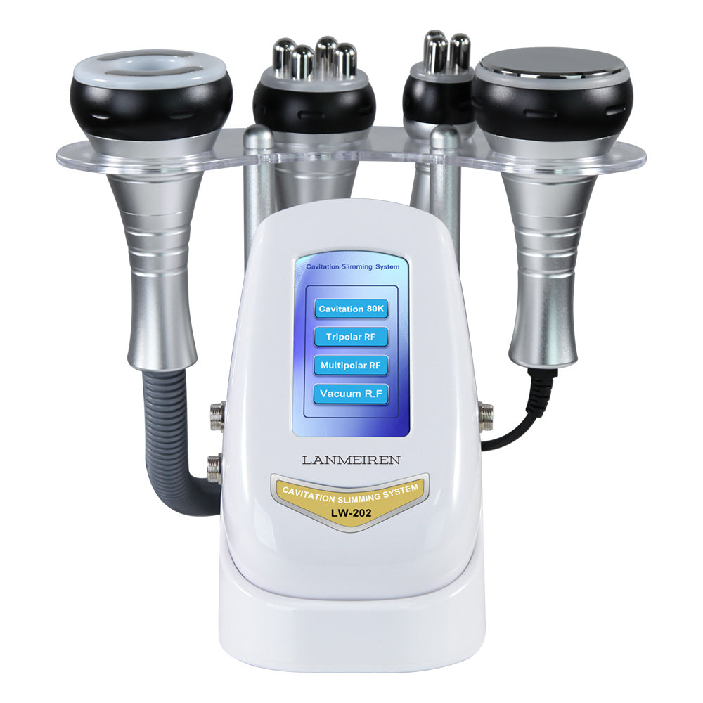 LANMEIREN 40K 4 in1 Radio-frequency Ultrasonic Vacuum Cavitation Machine, Body Slimming Sculpting Device for Face, Arm, Waist, Belly, Leg