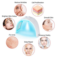 LANMEIREN Hottest PDT Red Light Far Infrared Acne Treatment Skin Care LED Light Therapy Machine PDT with Steam