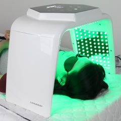 LANMEIREN 7 Color LED Light Therapy Skin Care Machine Red Light Therapy Wrinkle Removal Device LED Facial Mask Beauty Equipment with Steam