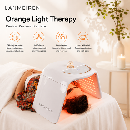 7 Color LED PDT Light Therapy Machine with Infrared & Mist | Skin Brightening & Rejuvenation | Home Use | LANMEIREN