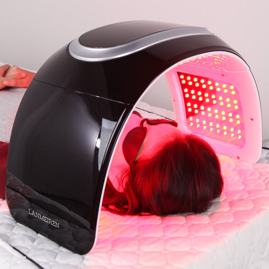 red light therapy facial machine home use beauty equipment